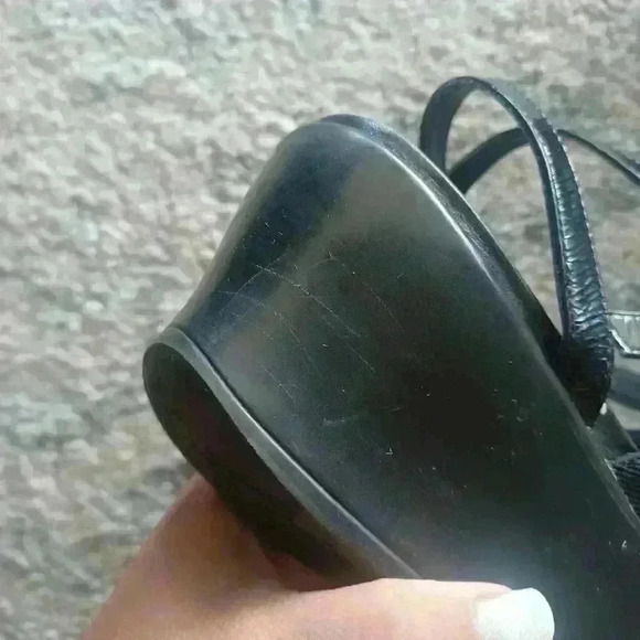 Dansko Womens Black Strappy Wedge Sandals 39 - Picture 16 of 16